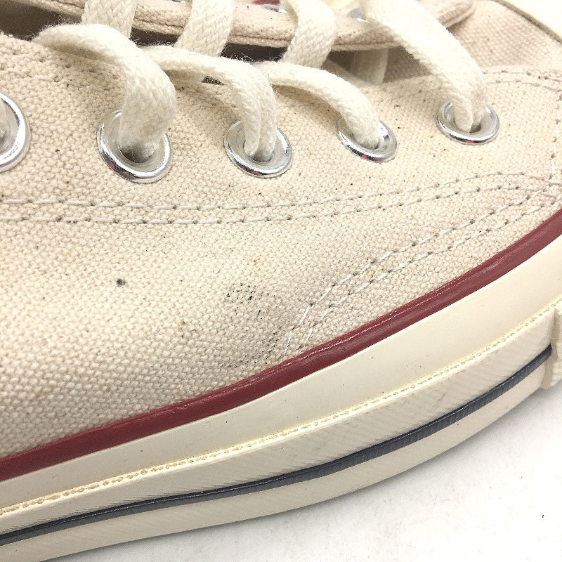 Converse All Star Chuck Taylor Cream Canvas Low Top Sneakers M6 L8 EU39 NEW