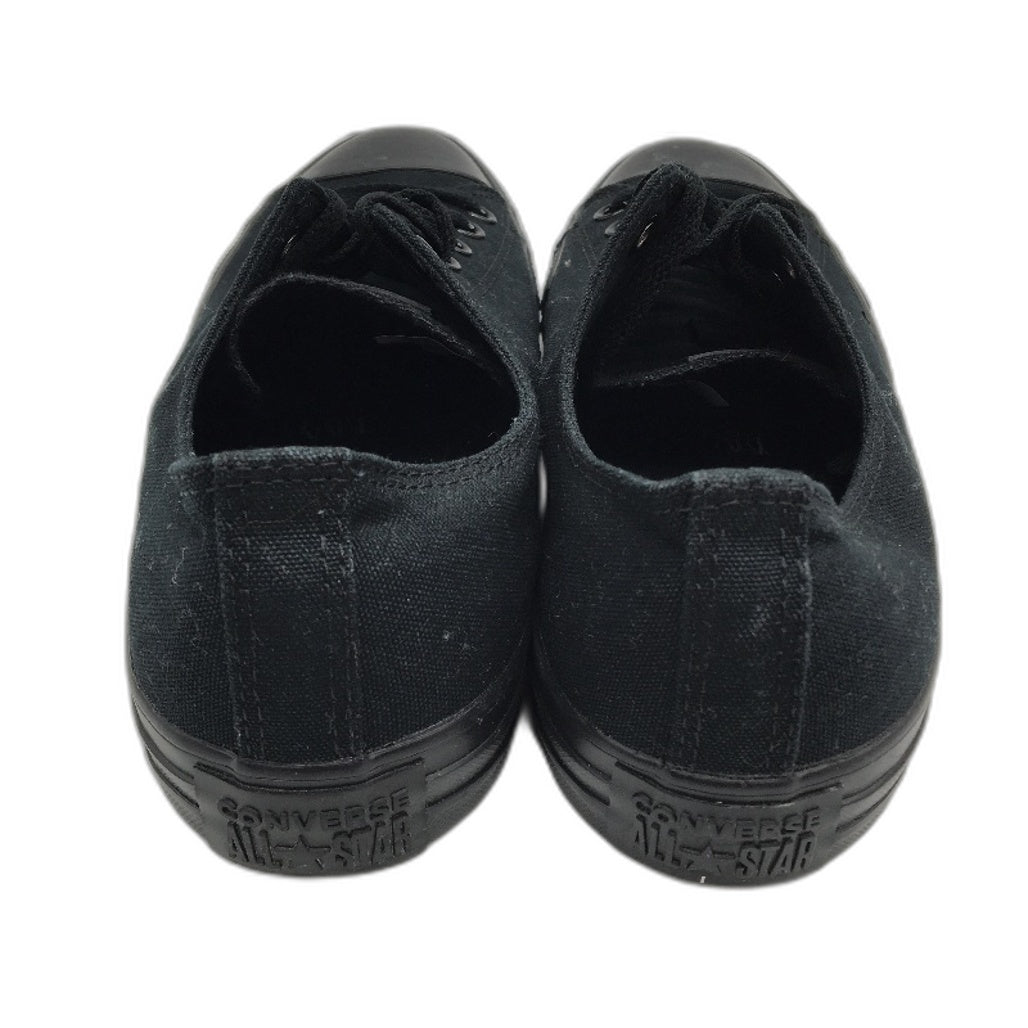 Converse All Star Solid Black Canvas Low Top Sneakers M10 L12 EU 44 NEW