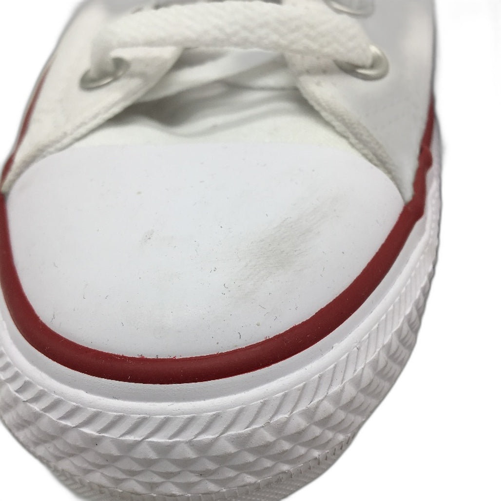 Converse All Star Chuck Taylor Canvas Low Top White Sneakers M9 L11 EU 42.5 NEW