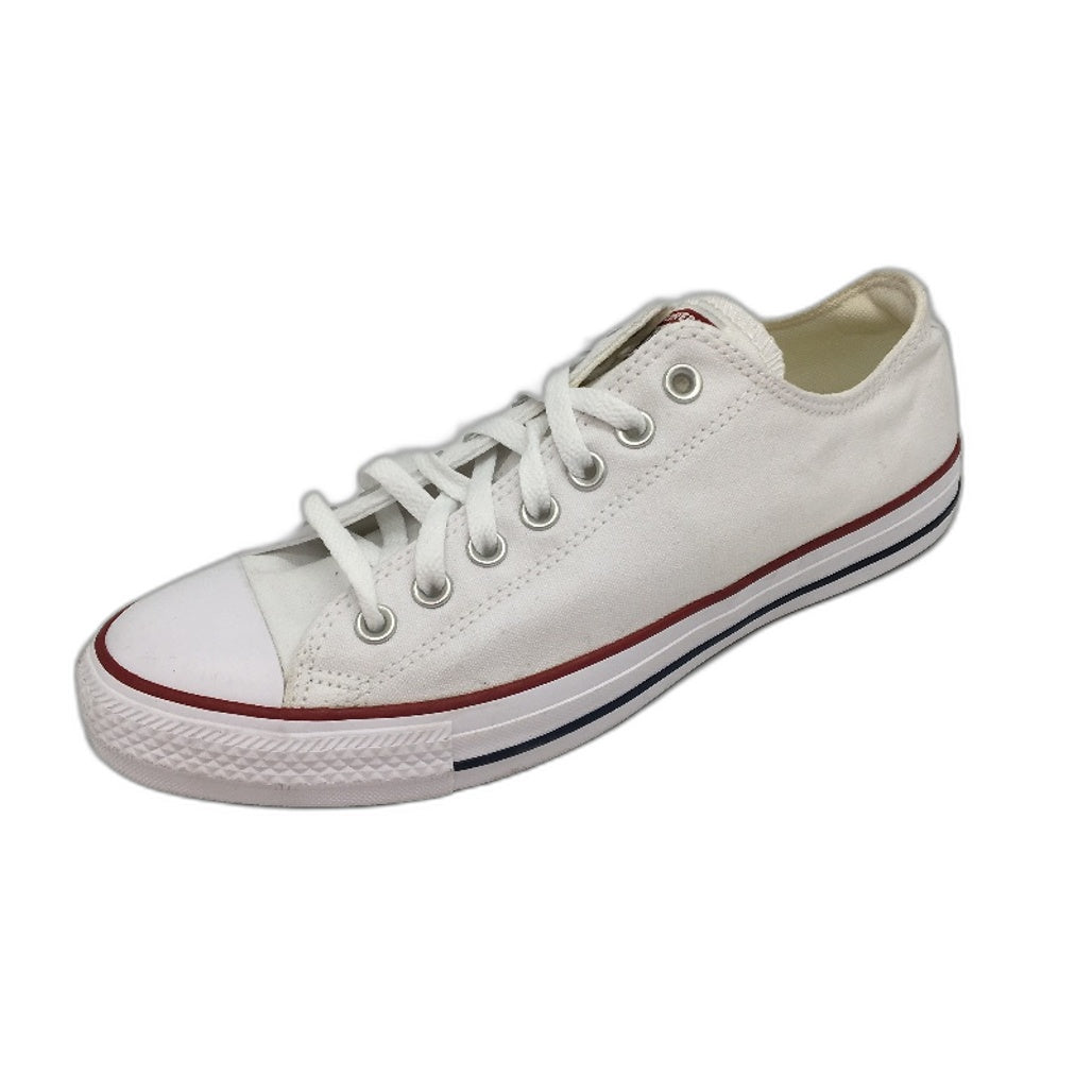 Converse All Star Chuck Taylor Canvas Low Top White Sneakers M10 L12 EU 44 NEW