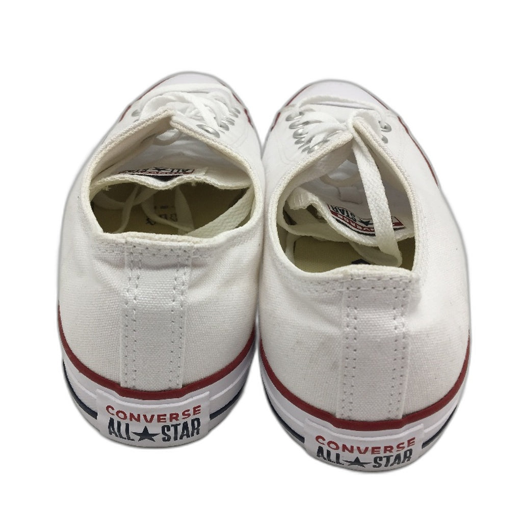 Converse All Star Chuck Taylor Canvas Low Top White Sneakers M10 L12 EU 44 NEW
