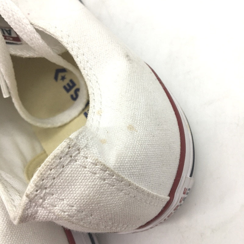 Converse All Star Chuck Taylor Canvas Low Top White Sneakers M10 L12 EU 44 NEW