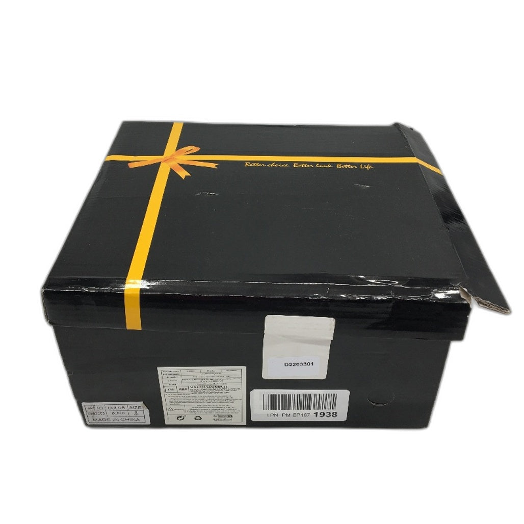 Hawkwell Black Faux Leather Wide Calf Low Heel Boots Ladies Size US9 EU 40 NEW