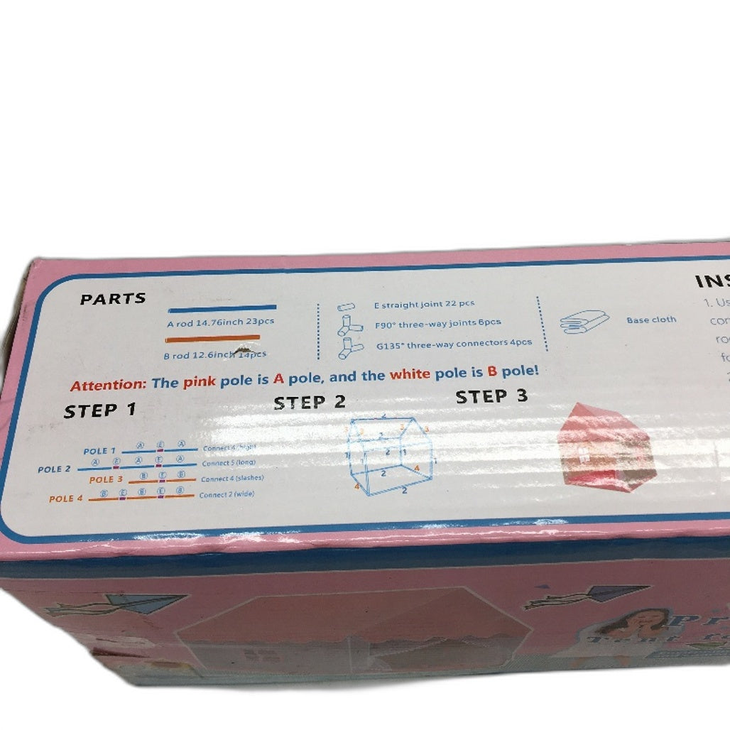 Midook Pink Princess Play Tent Kids Large Playhouse Castle Toy