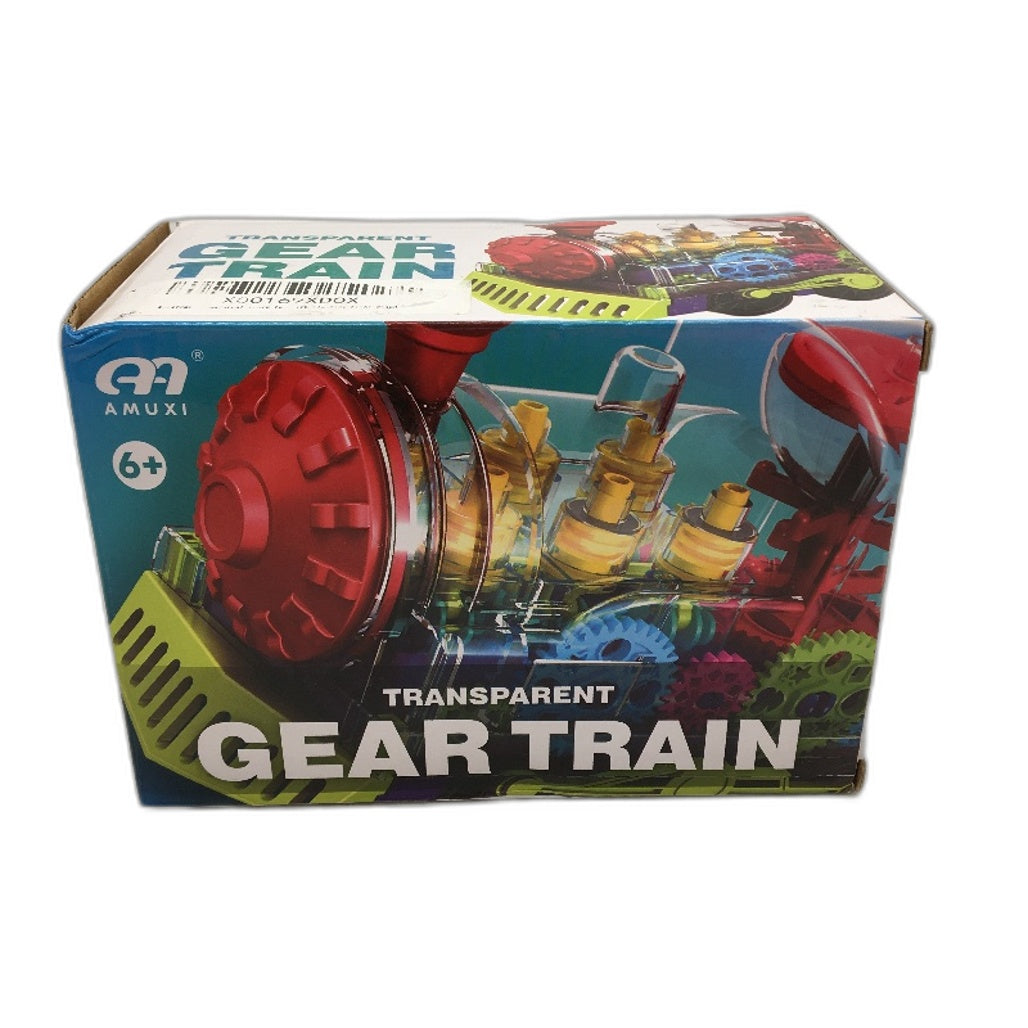 Transparent Gear Train Toy Light Up & Musical Educational Crawling Toy