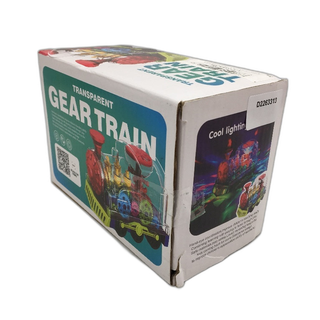 Transparent Gear Train Toy Light Up & Musical Educational Crawling Toy