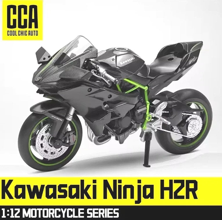CCA Cool Chic Auto 1:12 Scale Die Cast Kawasaki Ninja H2R Motorcycle Model