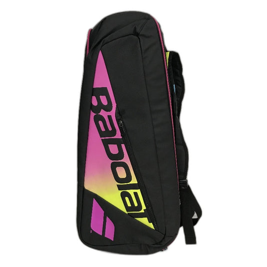 Babolat Pure Aero RH6 Racquet Insulated Sports Bag in Neon Pink Yellow Black NEW