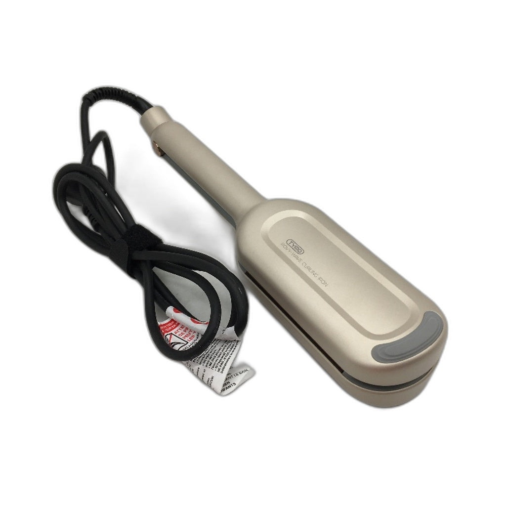 Tymo Rovy Wave W Shape Anti Scald Gold Curling Iron with Style Timer NEW