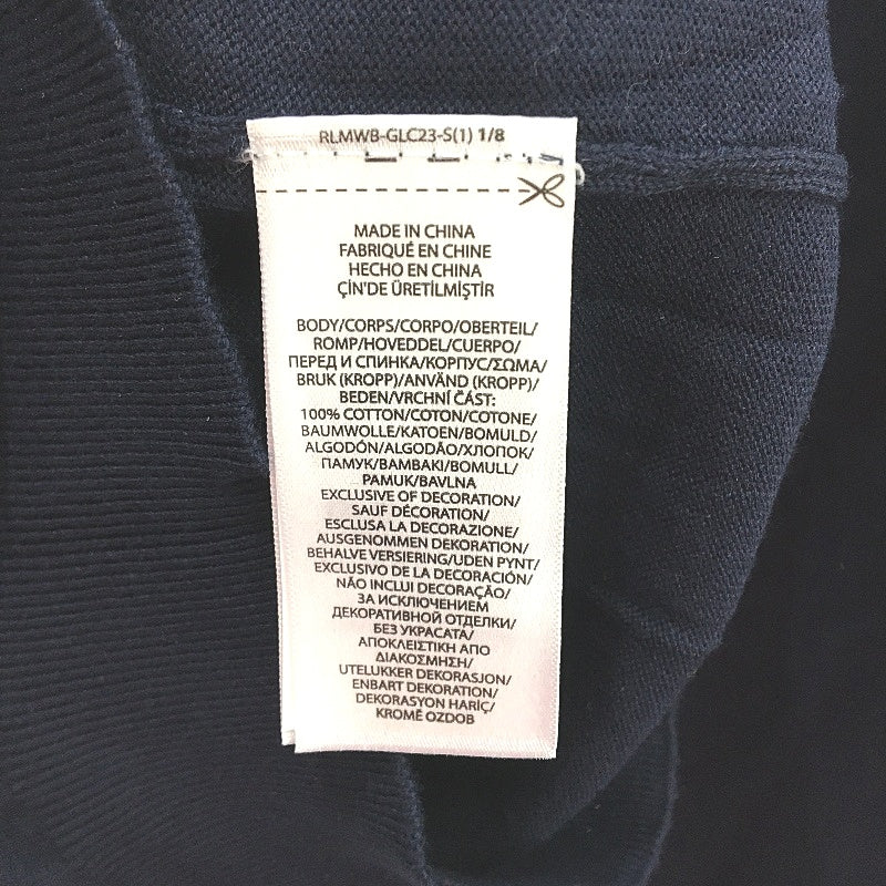 Polo Ralph Lauren Slim Fit Navy Pima Cotton Crew Neck Sweater Men Size Small NEW