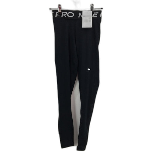 Nike Pro Mid Rise Mesh Paneled Tight Fit Black Leggings Ladies Size XS NEW