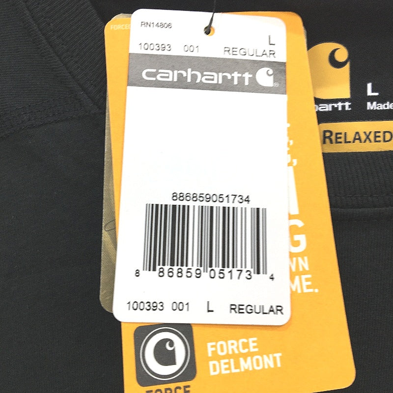 Carhartt Force Delmont Long Sleeve FastDry Grey T-Shirt Mens Size Large NEW
