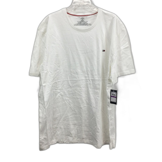Tommy Hilfiger Essential Regular White Solid Tee Shirt Mens Size 2XL NEW