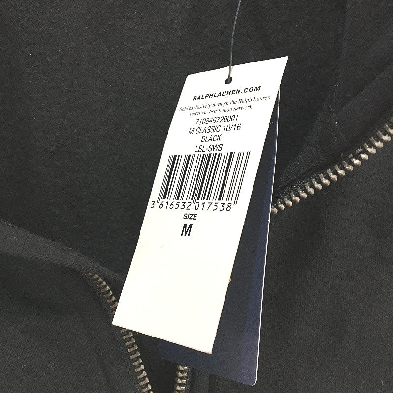 Ralph Lauren Polo Fleece Black Quarter Zip Jumper Mens Size Medium NEW