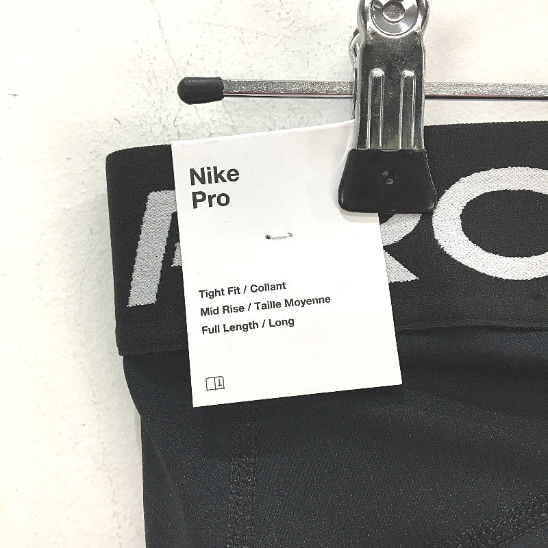 Nike Pro Mid Rise Mesh Paneled Tight Fit Black Leggings Ladies Size Medium NEW