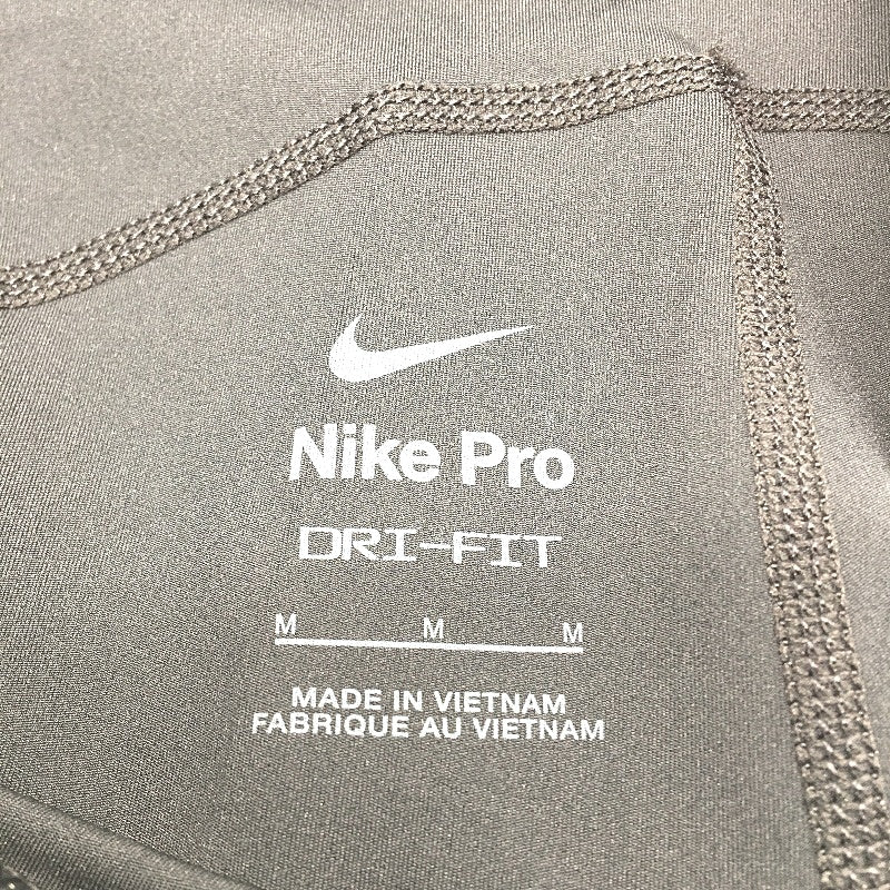 Nike Pro Mid Rise Mesh Paneled Tight Fit Black Leggings Ladies Size Medium NEW