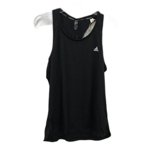 Adidas Designed 2 Move 3 Stripes Black Sport Tank Top Ladies Size Large NEW