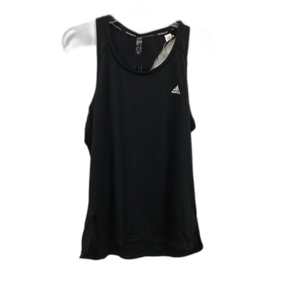 Adidas Designed 2 Move 3 Stripes Black Sport Tank Top Ladies Size Large NEW