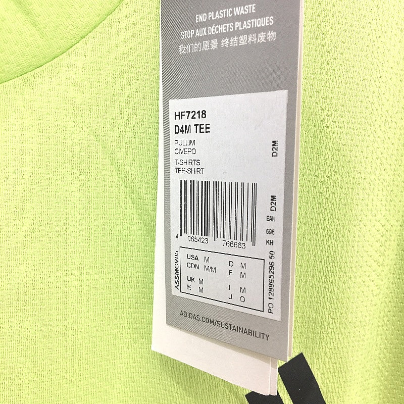 Adidas Designed 4 Movement Neon Green Training Shirt Mens Size Medium NEW