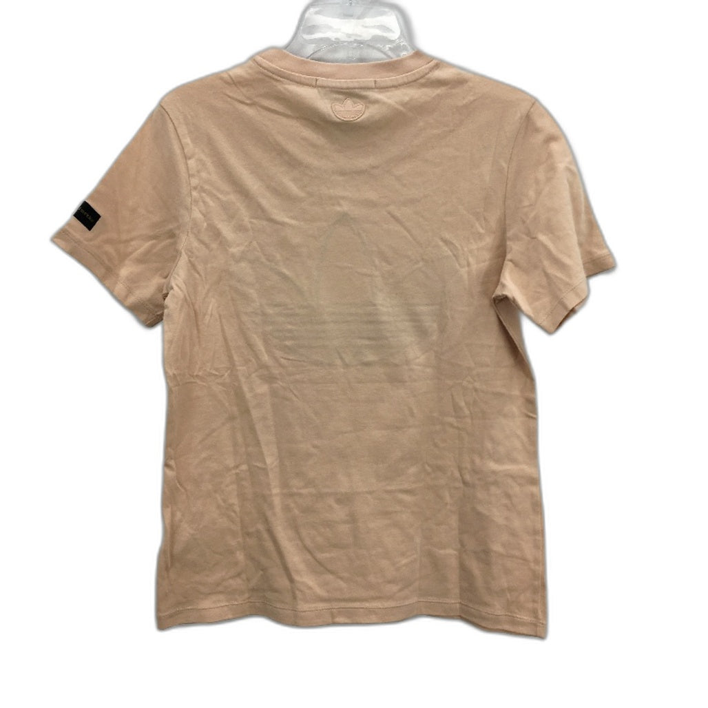 Adidas x Marimekko Peach Jacquard Trefoil Tee Shirt Ladies Size Medium NEW