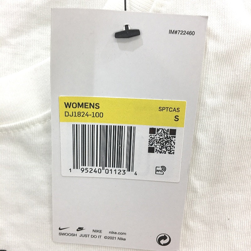 Nike Sportswear Swoosh Standard White Shortsleeve T-Shirt Ladies Size Small NEW