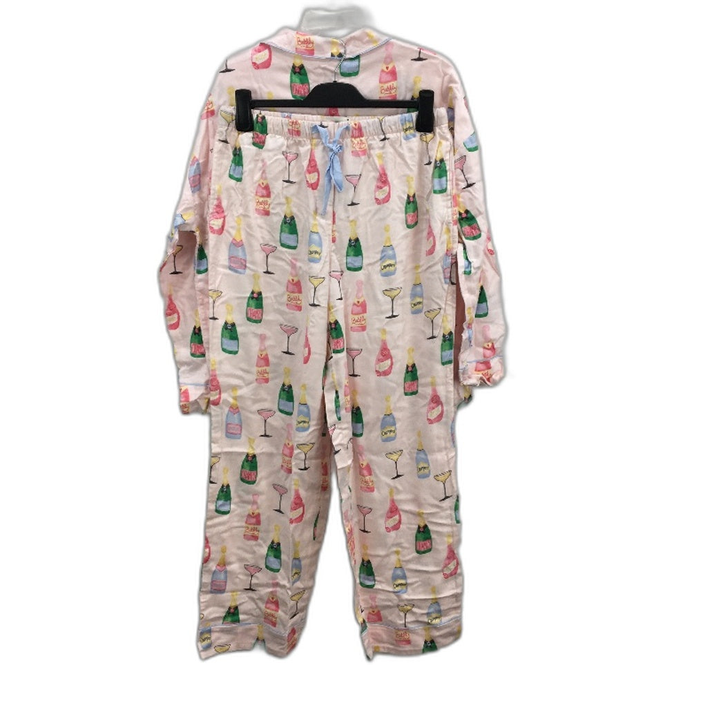 Peter Alexander Champagne Pink Flannelette Pyjama Set Ladies Size Medium NEW