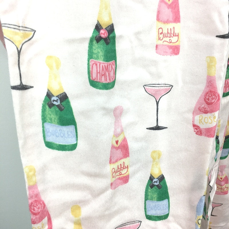 Peter Alexander Champagne Pink Flannelette Pyjama Set Ladies Size Medium NEW