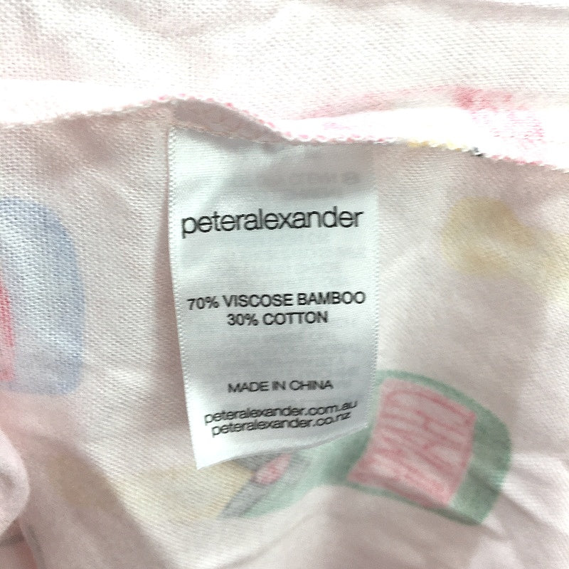 Peter Alexander Champagne Pink Flannelette Pyjama Set Ladies Size Medium NEW