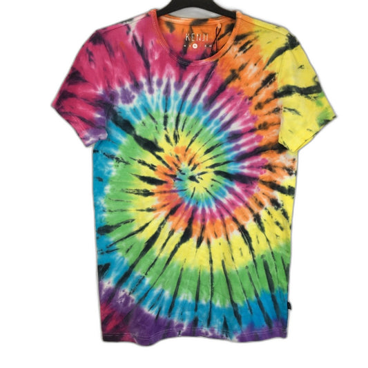 Kenji Pride Rainbow Tie-Dye Short Sleeve Shirt Mens Size Medium NEW