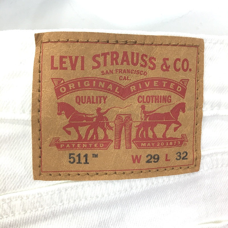 Levi Strauss &Co Womens Slim Denim White Jeans Size 29x32 NEW