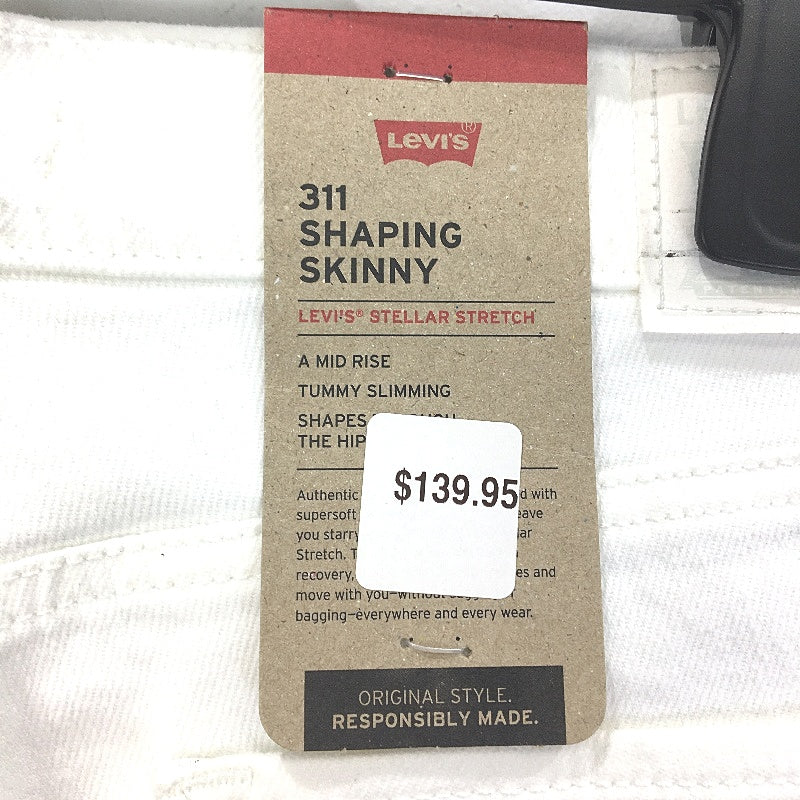 Levi's Shaping Skinny Stretch White Womens Denim Jeans Size 31x32 NEW