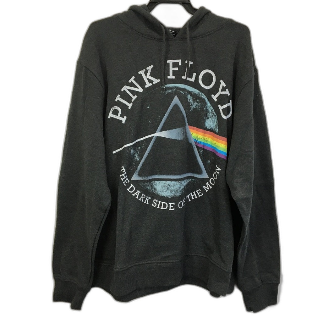 Pink Floyd Unisex Charcoal Black Hoodie Cotton Blend Jumper Size 2XL NEW