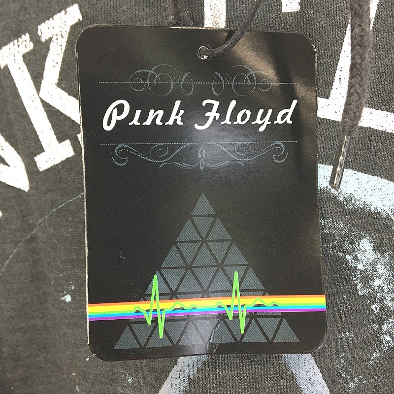 Pink Floyd Unisex Charcoal Black Hoodie Cotton Blend Jumper Size 2XL NEW