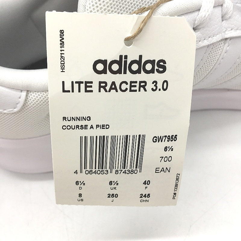 Adidas Lite Racer 3.0 Womens White Sneakers Size US 8 NEW