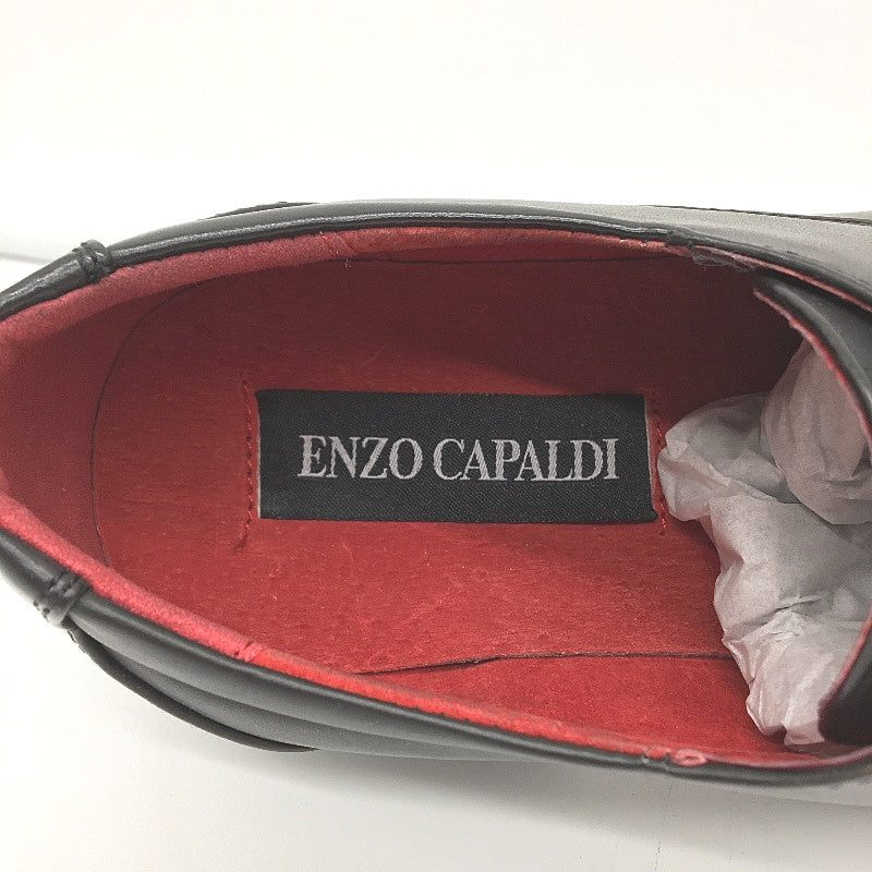 Enzo Capaldi Mens Synthetic Leather Formal Black Lace Shoes Size 43 NEW