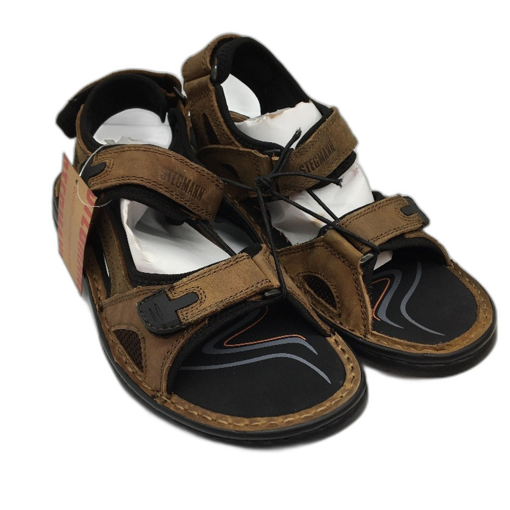 Stegmann German Design Barry-M Brown Mens Casual Sandals Size 44 NEW