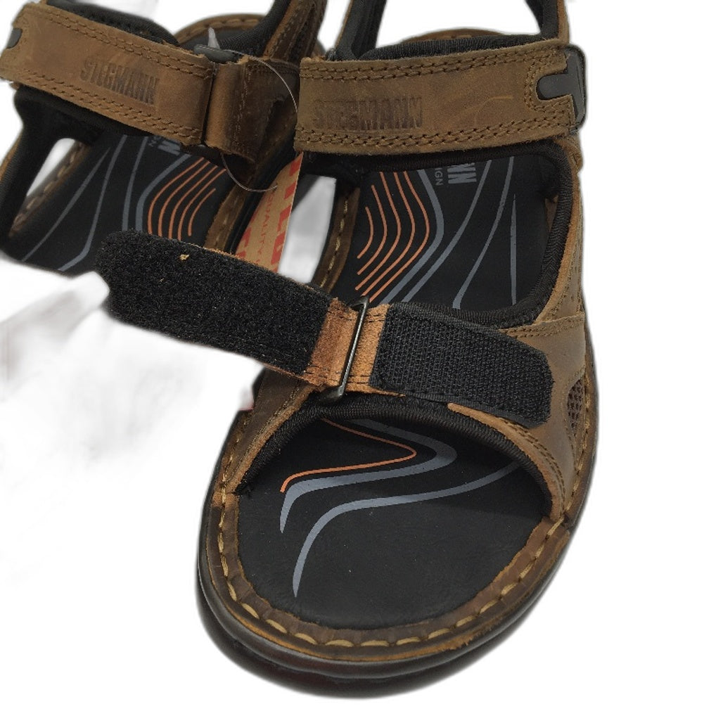 Stegmann German Design Barry-M Brown Mens Casual Sandals Size 41 NEW