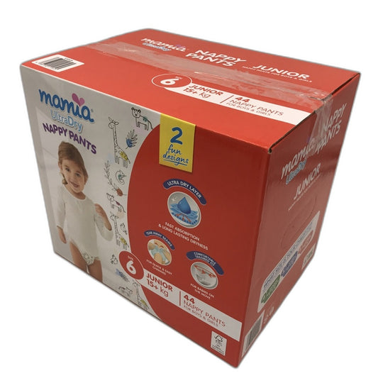 Mamia Ultra Dry 44 Nappy Pants Junior 15+kg Boys & Girls Size 6 NEW