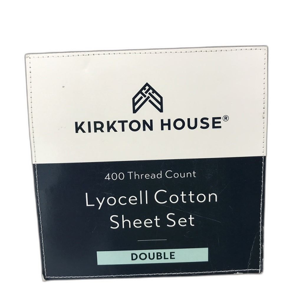 Kirkton House 400 Thread Count Lyocell Double Cotton Brown Sheet Set NEW