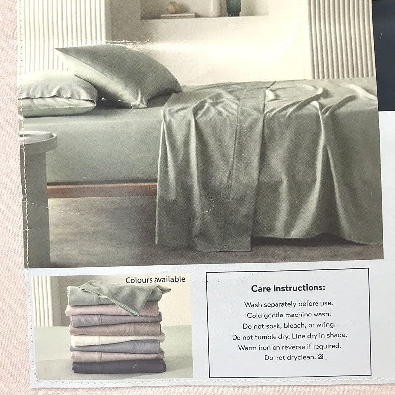 Kirkton House 400 Thread Count Lyocell Double Cotton Pink Sheet Set NEW