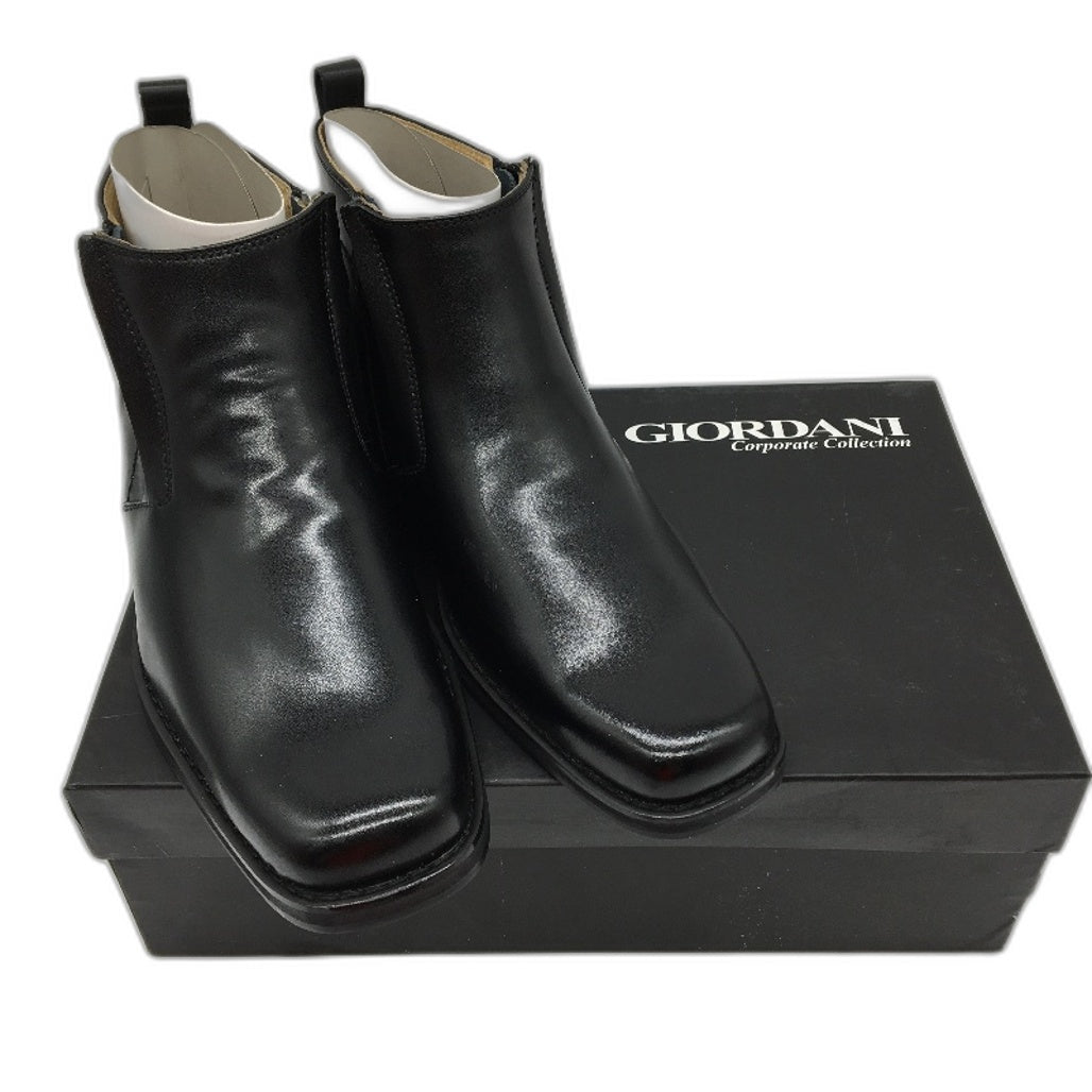 Giordani Patterson-M Mens Black Leather Zipper Boots Size 42 NEW