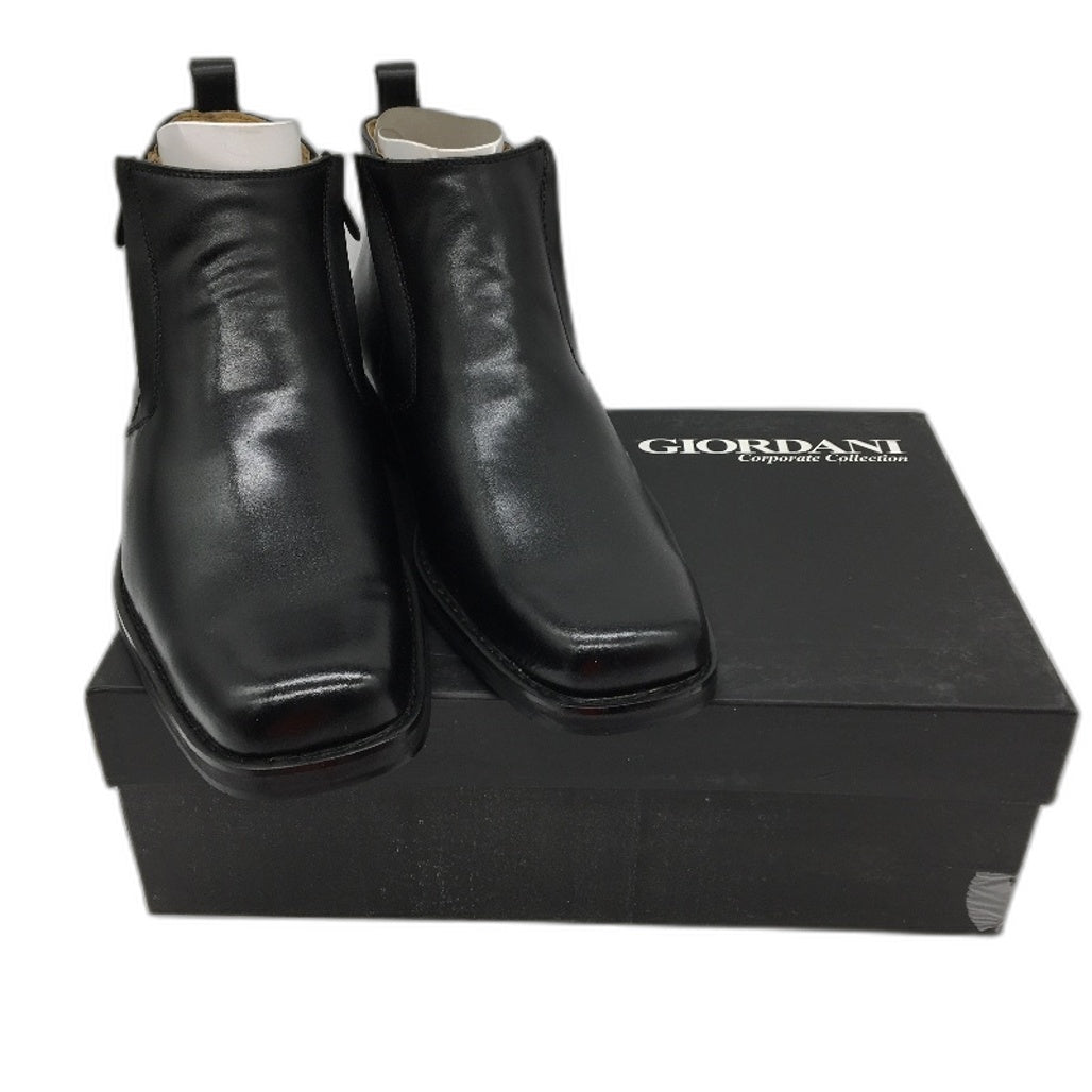 Giordani Patterson-M Mens Black Leather Zipper Boots Size 44 NEW