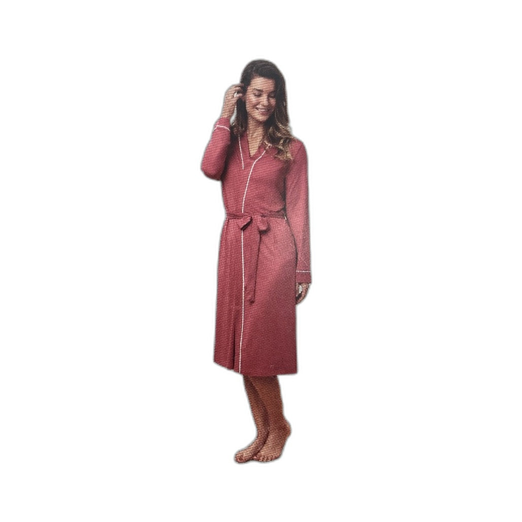 Serra Womens Watermelon Long Sleeve Luxe Gown Size 8 NEW