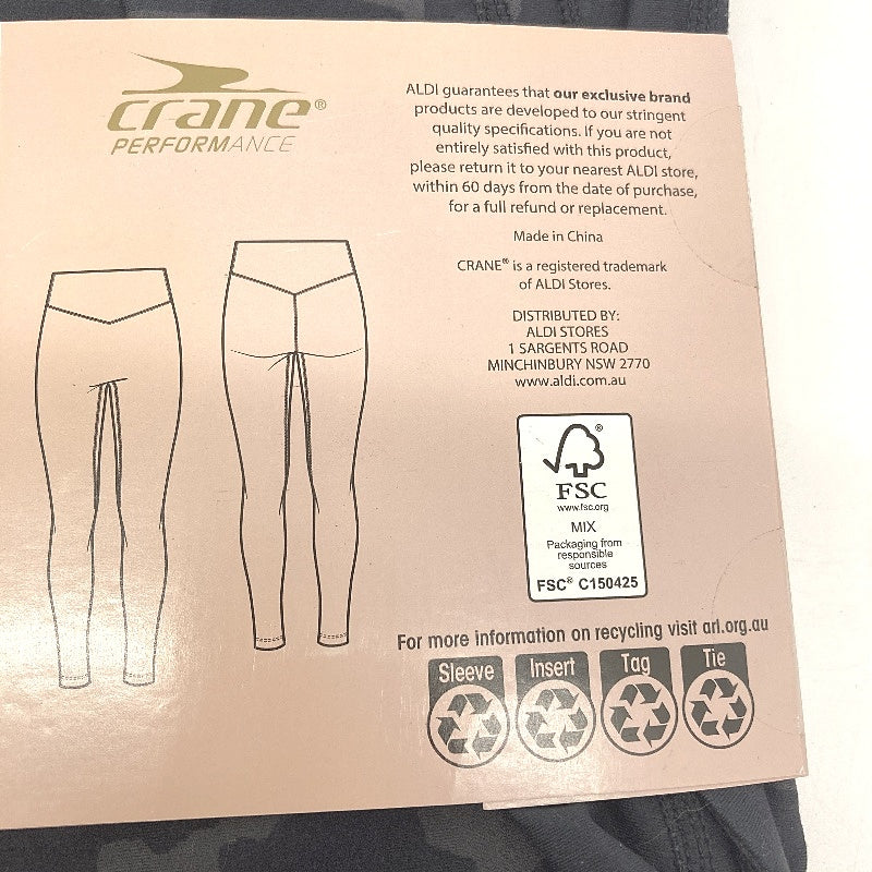 Crane Performance Womens Yoga Tights Full Lenght Size XS NEW