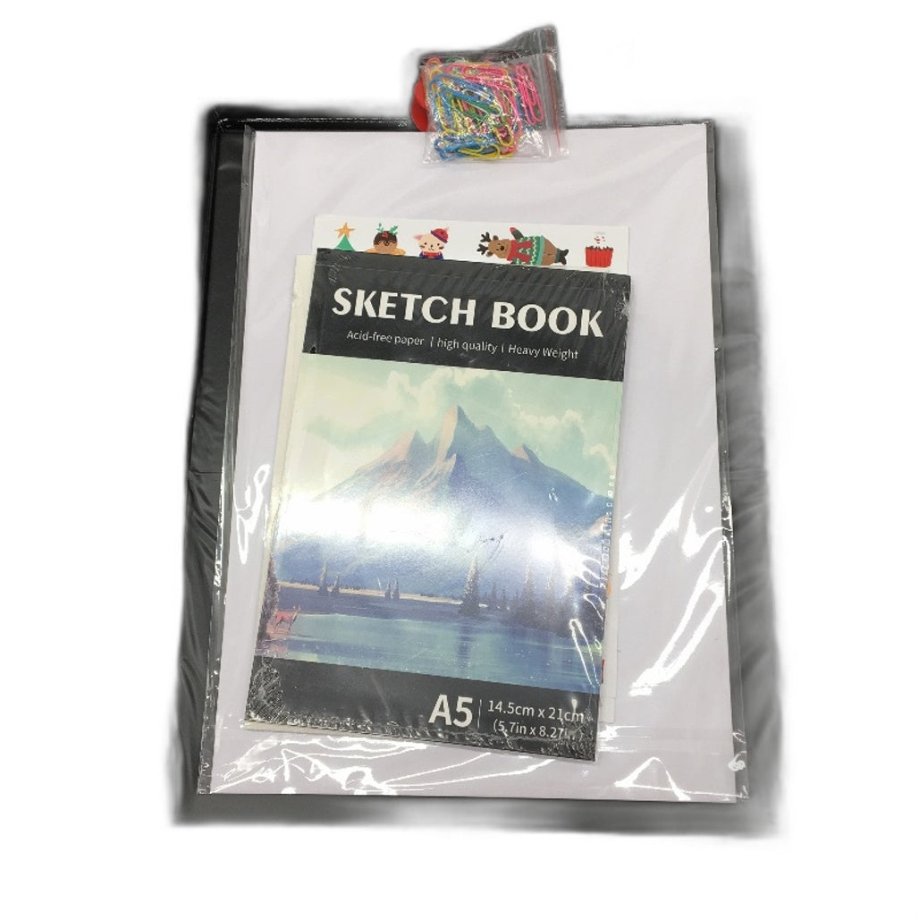 Kinspory 290 Pce Art Kit Drawing Supplies w/ Trifold Easel, Pastels, Crayons & More NEW