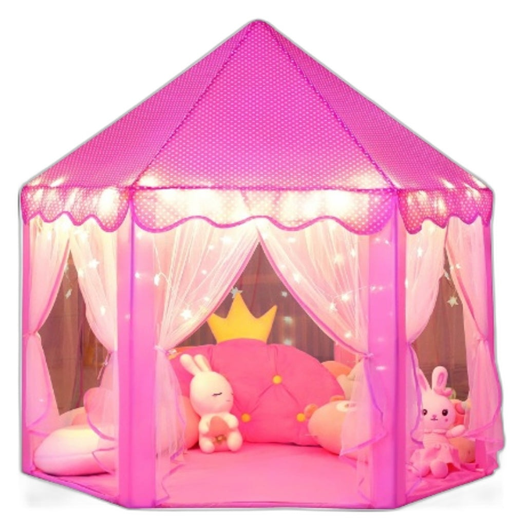 Pink My Princess Playhouse Castle Large Hexagon Play Tent NEW