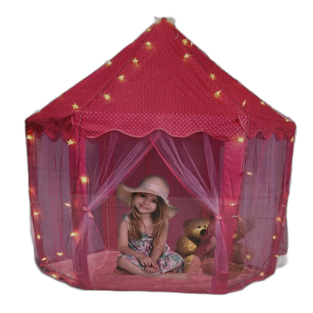 Pink My Princess Playhouse Castle Large Hexagon Play Tent NEW