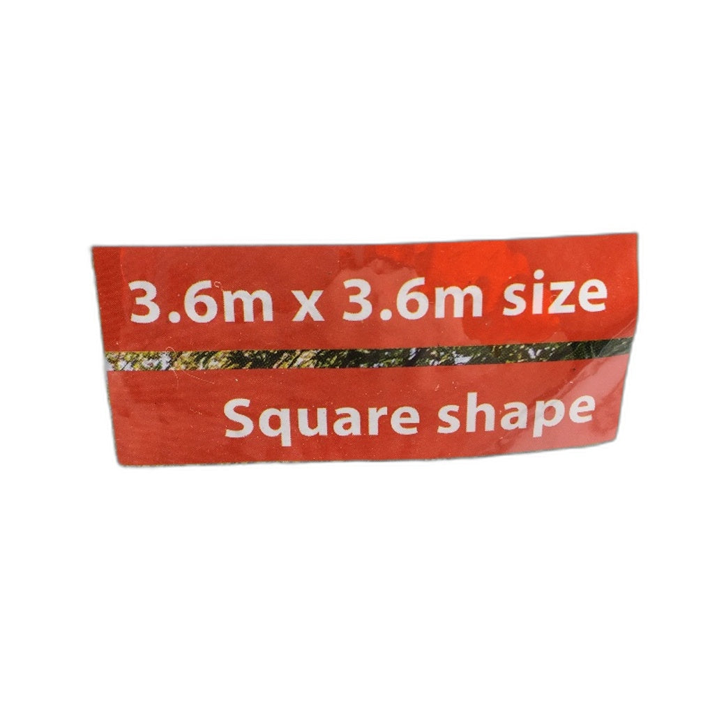 Belavi Lightweight Durable Square Garden Shade Sail 3.6mx3.6m NEW