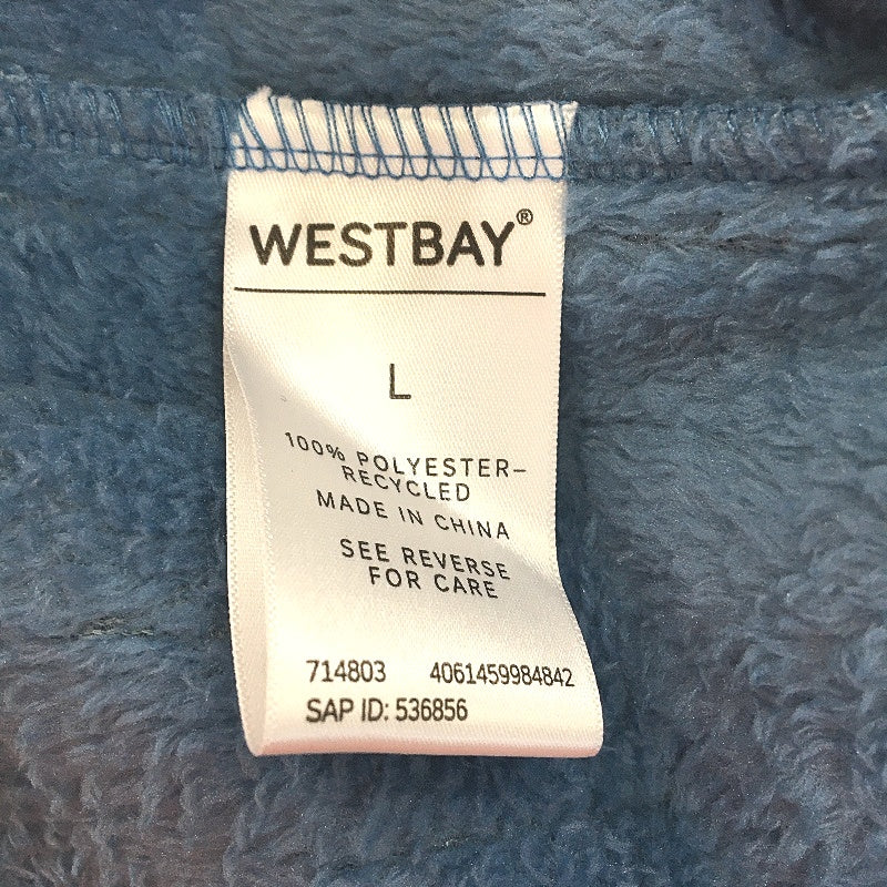 Westbay Womens Super Soft Plush Blue Fleece Robe Size S NEW