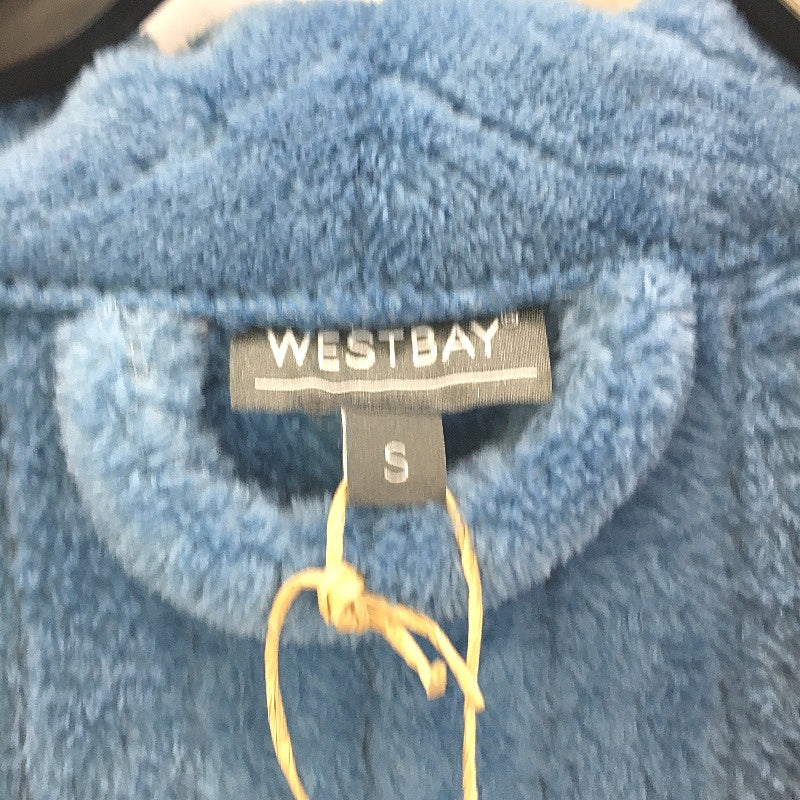 Westbay Womens Super Soft Plush Blue Fleece Robe Size S NEW